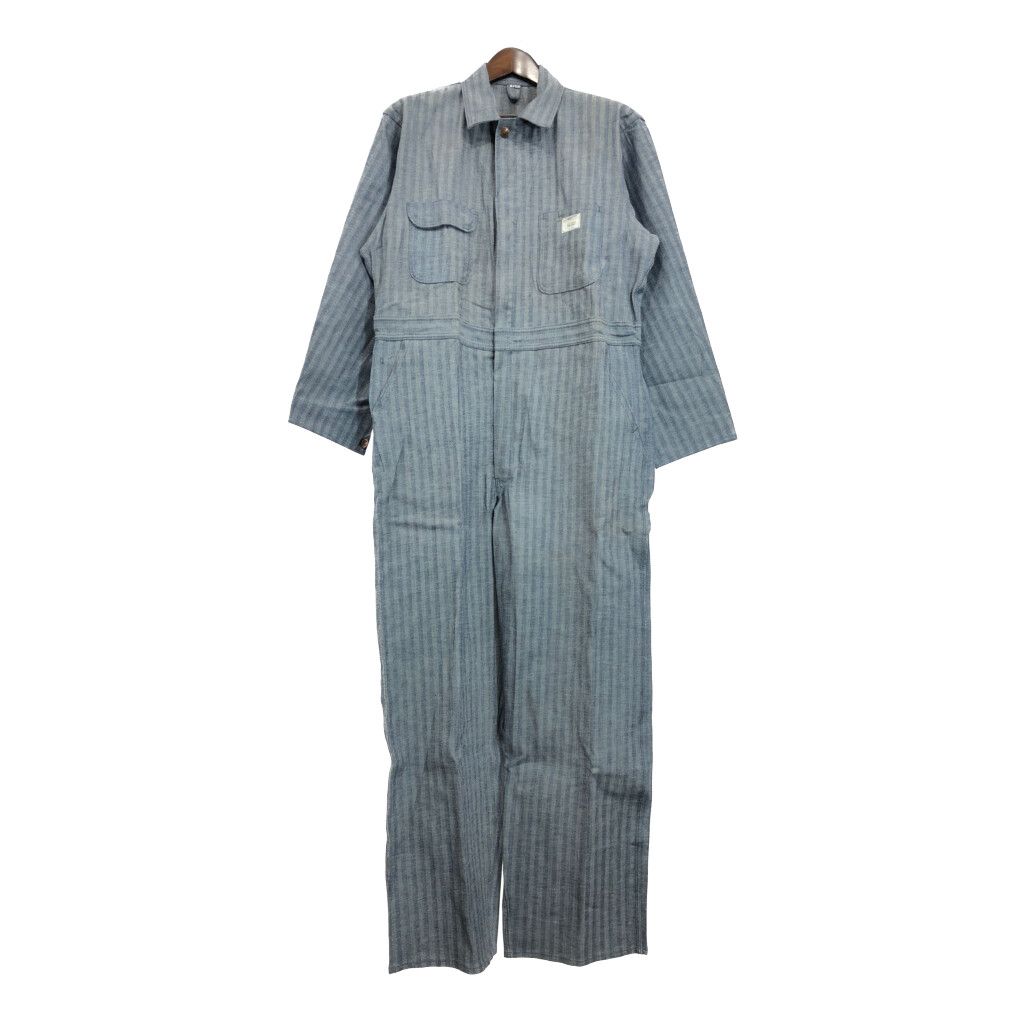 デッドストック 70年代 BIG MAC ビックマック J.C.PENNEY オールインワン ヘリンボーン ワーク ブルー (メンズ 44 R) 中古 古着 R8286