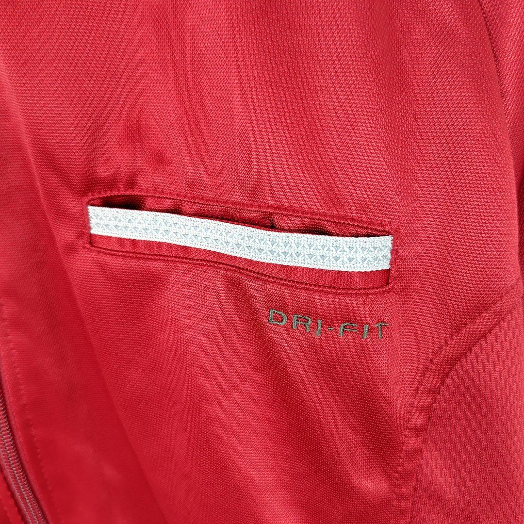 NIKE DRI-FIT メンズLサイズ フード付き赤ジャージジャケット NIKE ナイキ ジャージ 赤 レッド メンズ XL LL - メルカリ