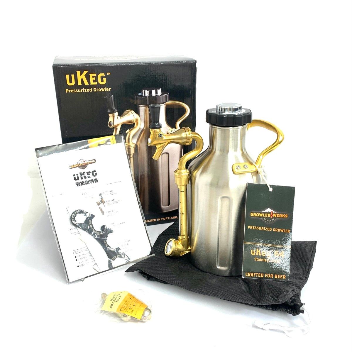 GrowlerWerks uKeg 64オンス ステンレス ビアサーバー 240002230802