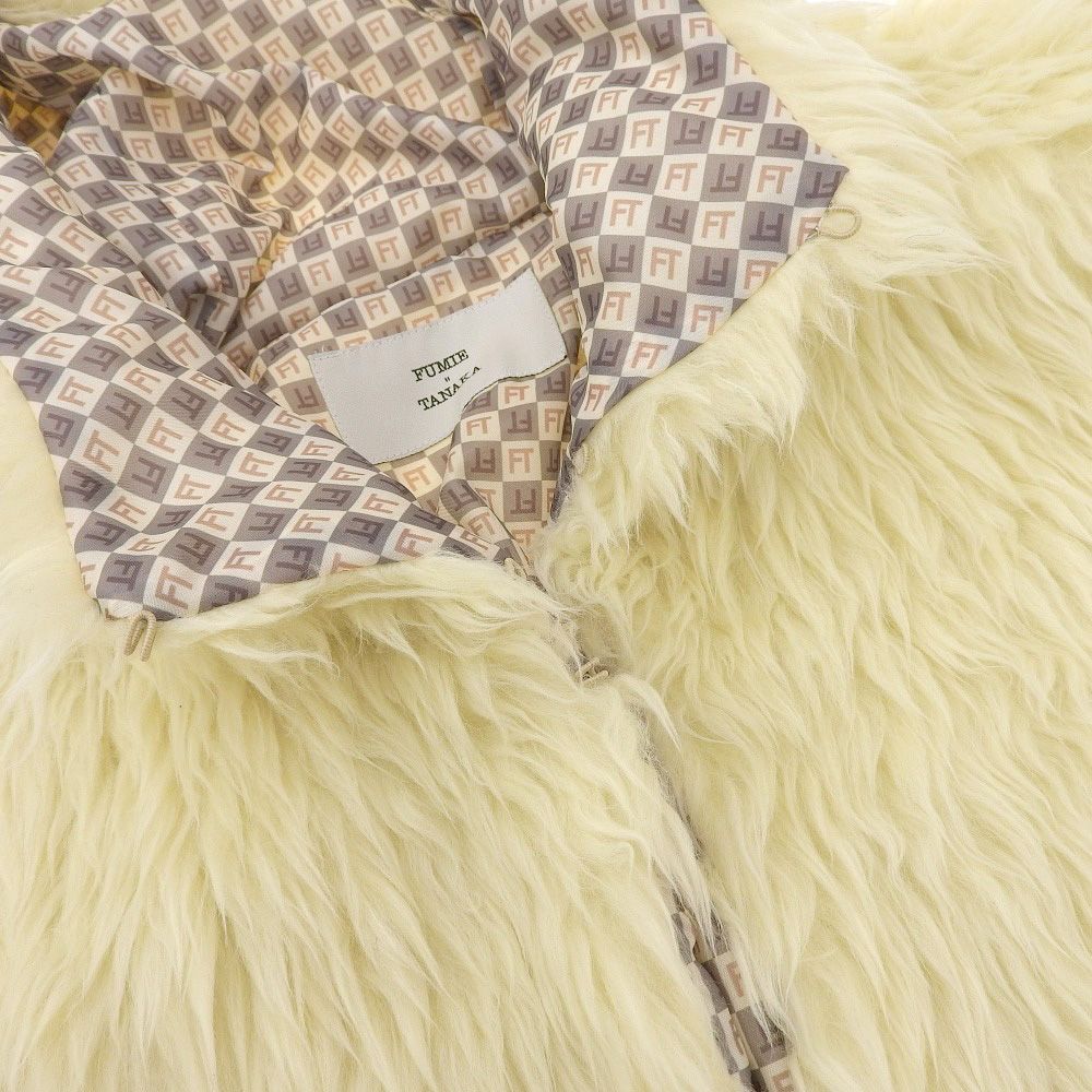 FUMIE TANAKA ファーコート 美品 23AW FUMIE TANAKA フミエタナカ fur hood coat フェイク