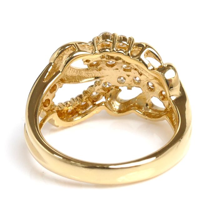 LANVIN ランバン K18YG イエローゴールド リング・指輪 ダイヤモンド  