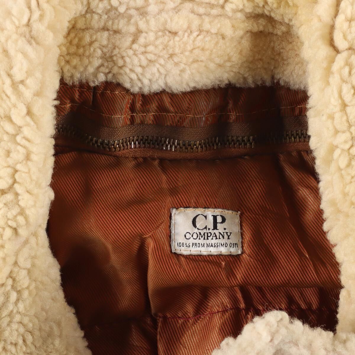 古着 80年代 C.P.COMPANY レザーフライトジャケット メンズL 