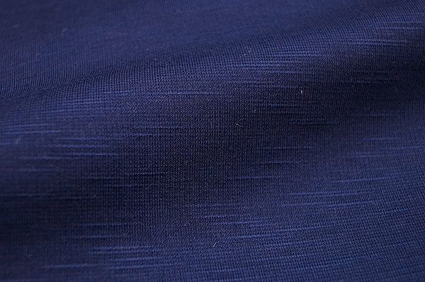 作務衣 冬 冬用 スラブニット織り 裏フリース中綿入り作務衣 暖 紺 S-5Lサイズ