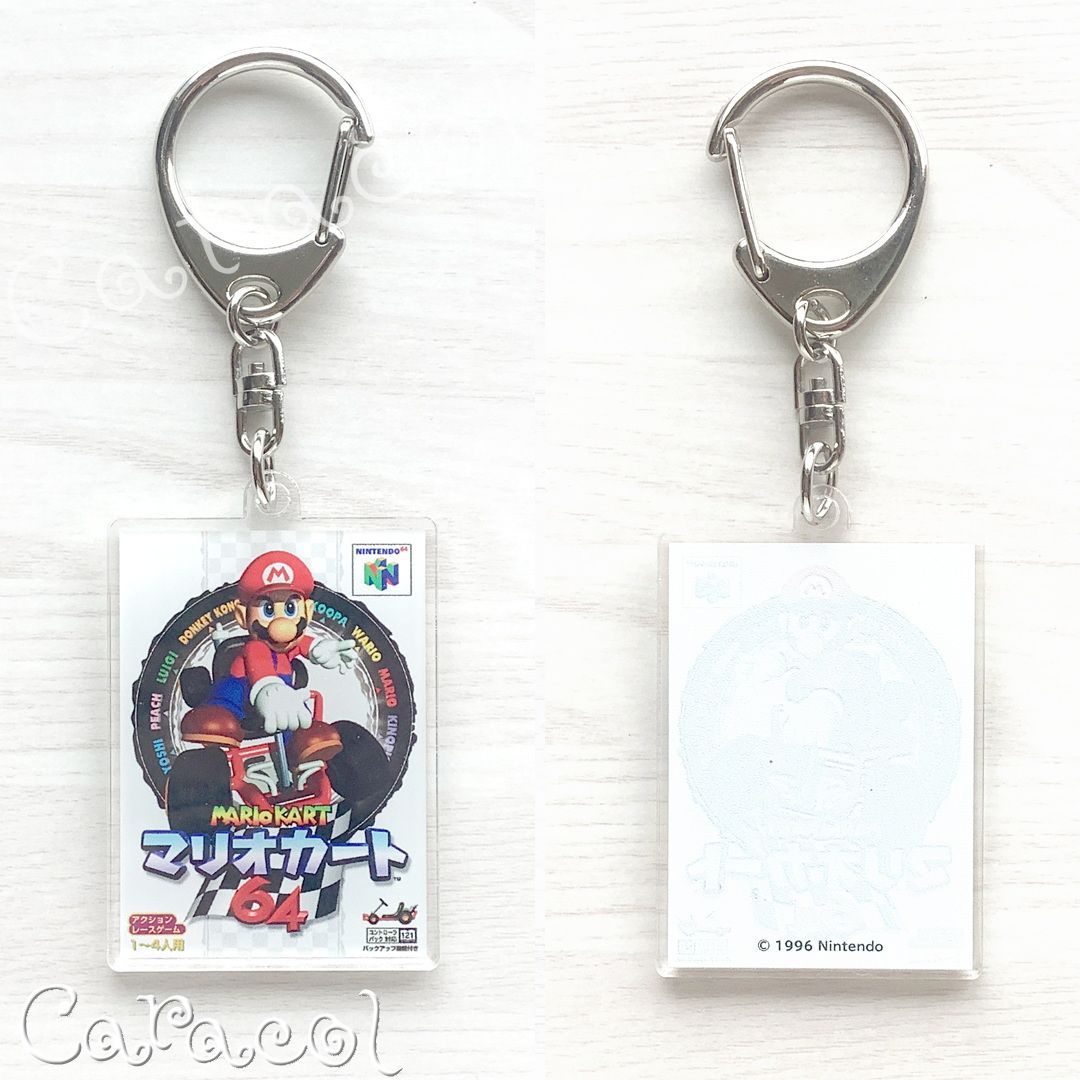 マリオカート64 NINTENDO64 タイトル パッケージキーホルダー