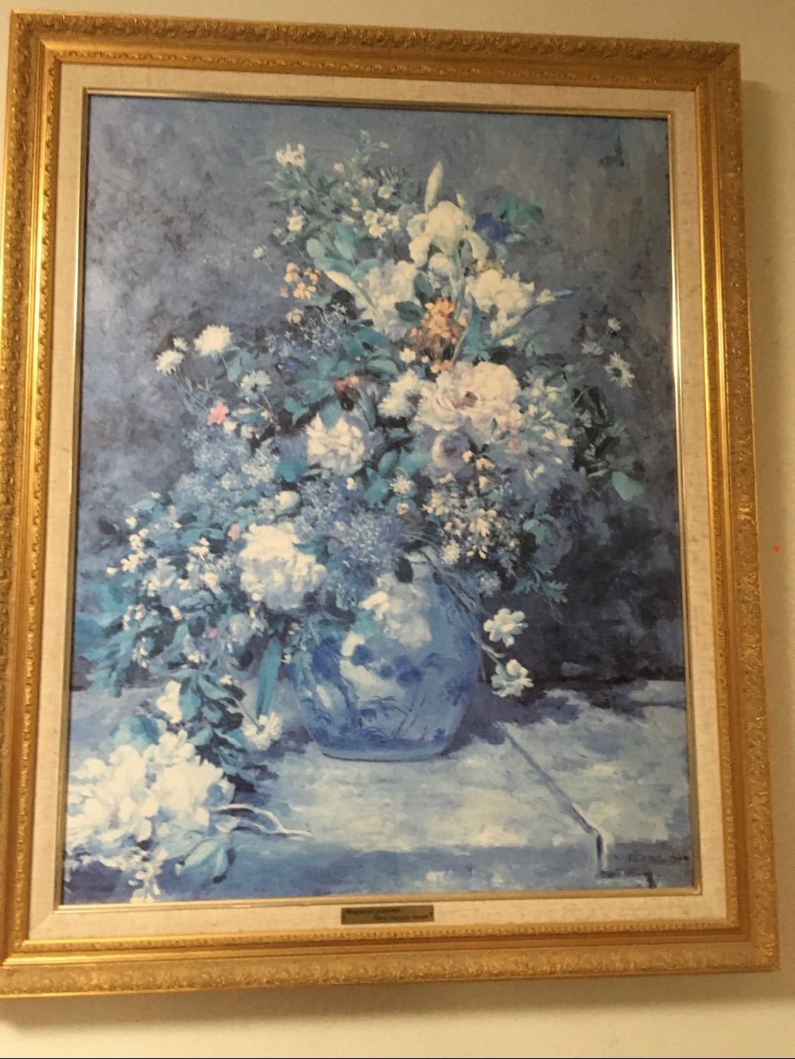 オーギュスト・ルノワール 春の花束（1866年）20号 限定品 証明