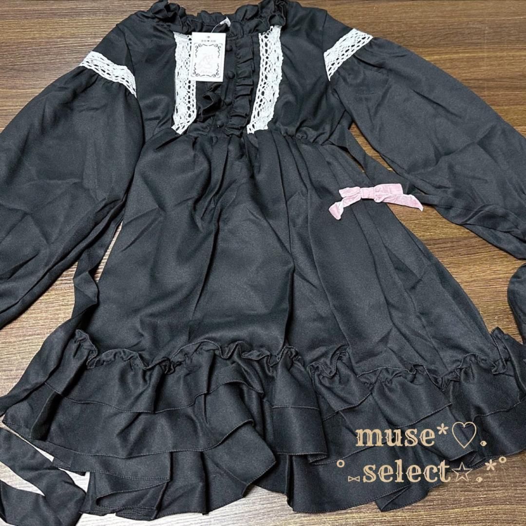 Lolitaワンピース メイド服 知らせ レディース OPワンピース 長袖 