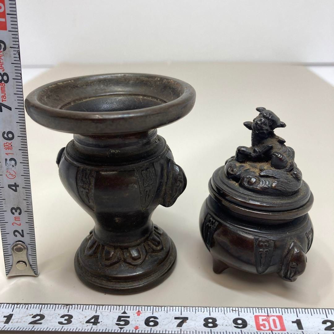 宗甫 銅製 上手香炉 花入 376g 高さ7.5 6.5㎝ 東Y5-1212 WWW_IBETON_RU