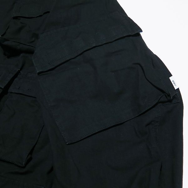 wtaps 20aw modular ls モジュラー　ブラック S WTAPS ダブルタップス 20AW MODULAR/LS/COTTON.RIPSTOP 202BRDT