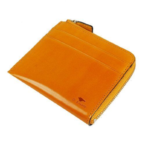 IL Bussetto イルブセット メンズ 二つ折り財布/ミニ財布 ヒップウォレット L型ハーフラウンドファスナー 11-070 Yellow イエロー IL Bussetto イルブセット メンズ 二つ折り財布ミニ財布 ヒップ