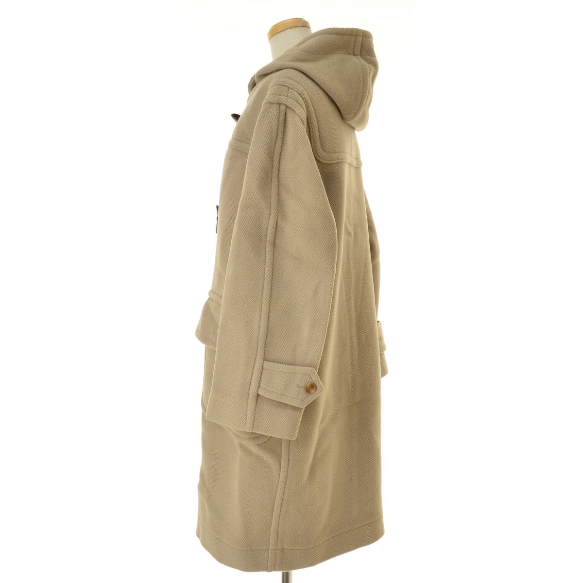 美品◆クリーニング済　オールドイングランドダッフル ヘリンボーンダッフルコート 希少OLD ENGLAND ネイビー ダッフルコートヘリンボーン