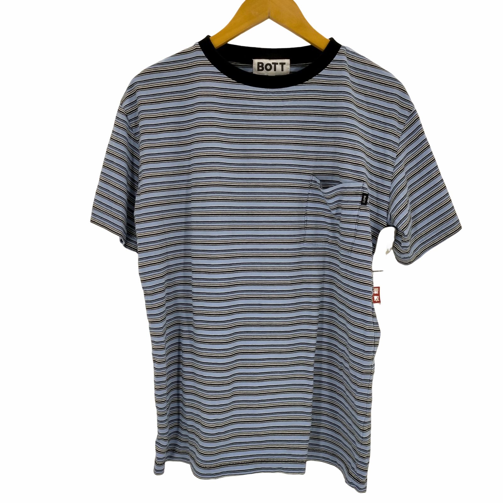 即納高品質bott Jacquard Border Tee Tシャツ/カットソー(半袖/袖なし)