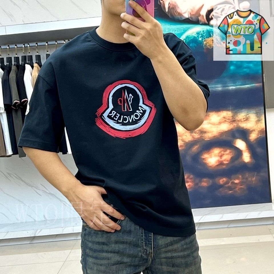 今日特価】MONCLER モンクレール 2025 春夏 男士??短袖 T 恤