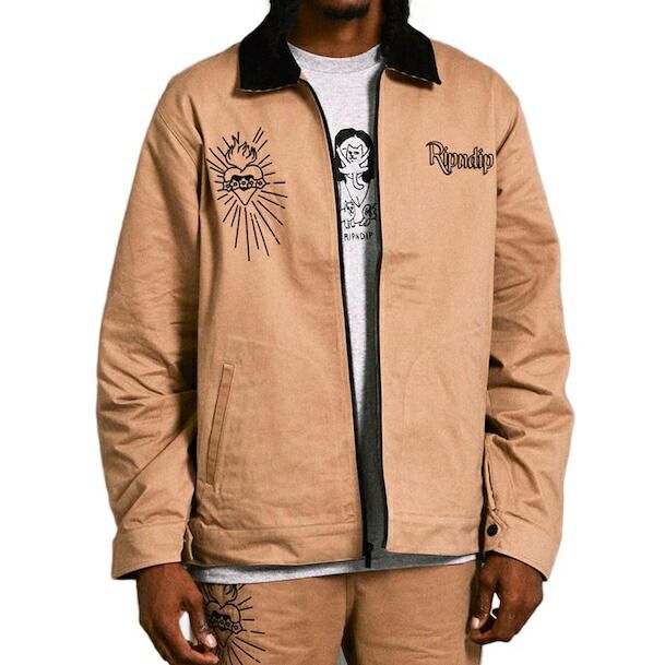 Ripndip Mother Mary Work Jacket Tan L