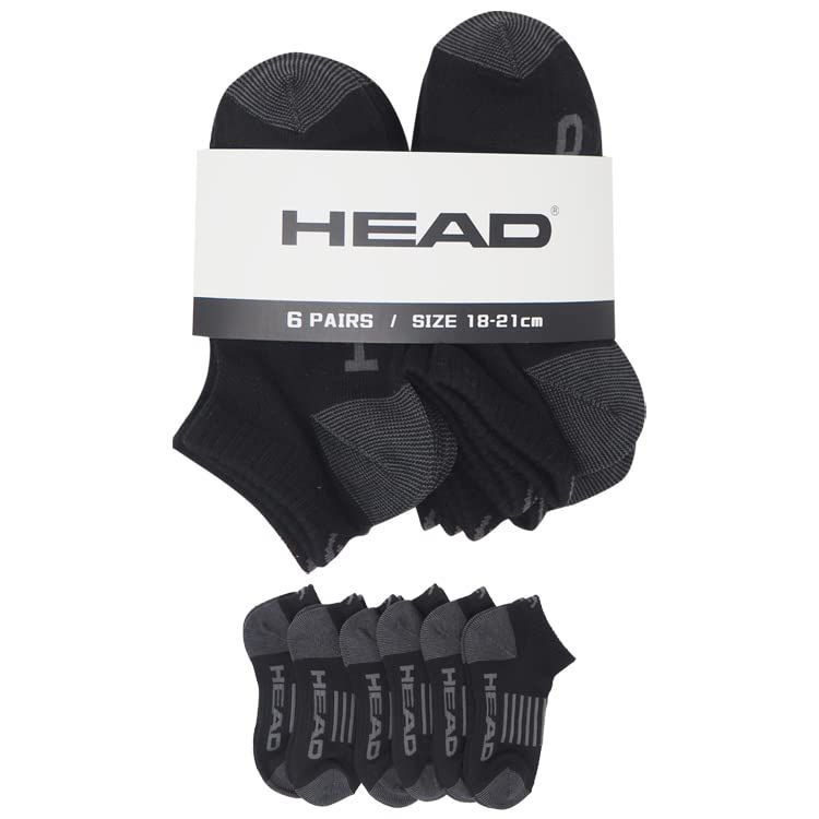 ソックスくるぶし アンクル キッズ スニーカー 靴下 18-21cm 6足セット ヘッド スポーツユニセックス子供