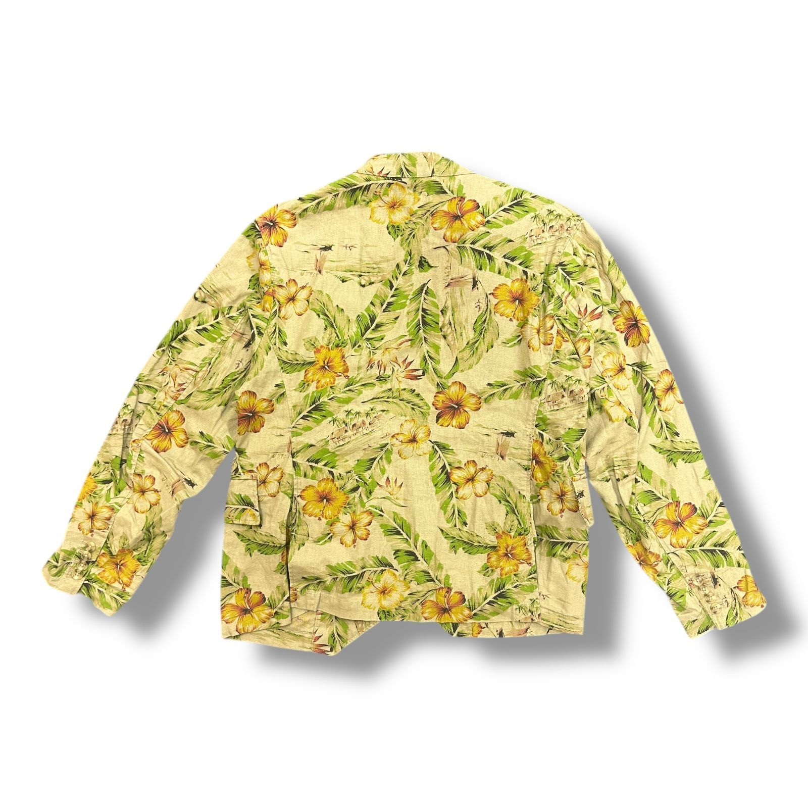 ENGINEERED GARMENTS 花柄ミリタリージャケット リネンコットン 