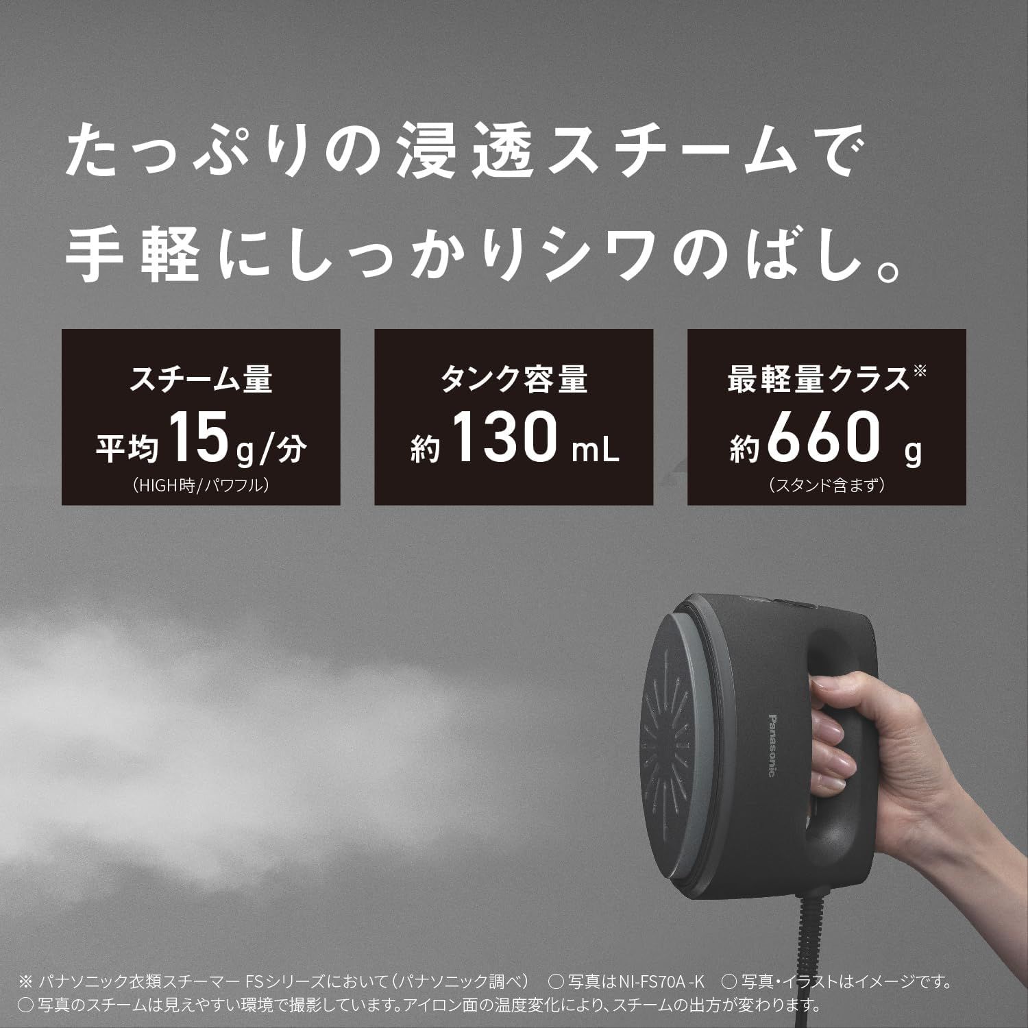 スチームアイロン 衣類スチーマー