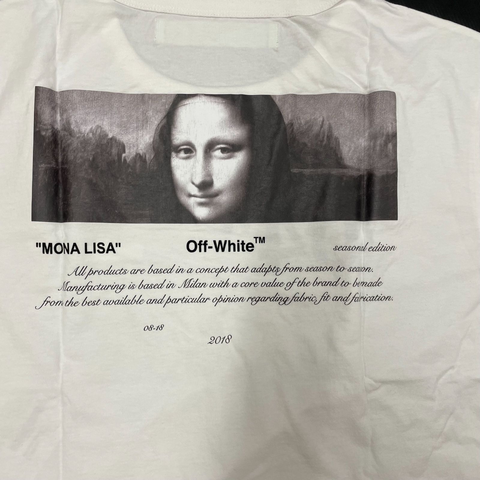 Off-White 04 MONALISA Tee XLサイズ オフホワイト モナリザ Tシャツ 