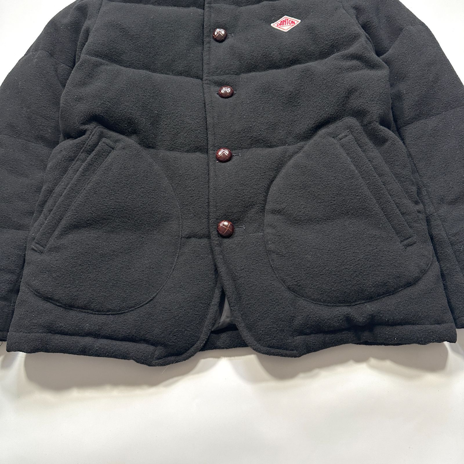 美品】DANTON ダントン BEAMS 別注ウールモッサ ダウンジャケット