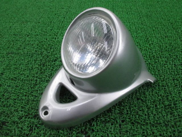 ビーノ ヘッドライト 社外 中古 バイク 部品 割れ欠け無し 修復素材やペイント素材に