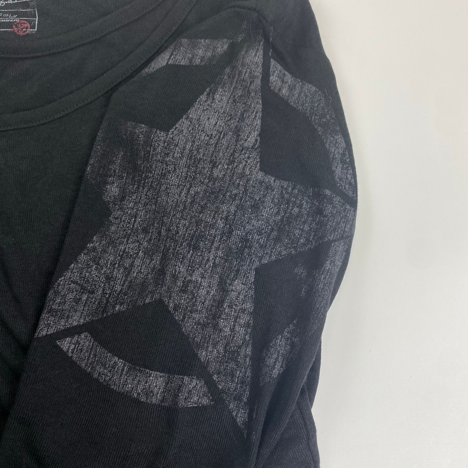 NO/FAITH STUDIOダブルレイヤードロングスリーブ　ブラウン タグ付】 NO/FAITH STUDIOS / DOUBLE LAYERED LONG SLEEVE