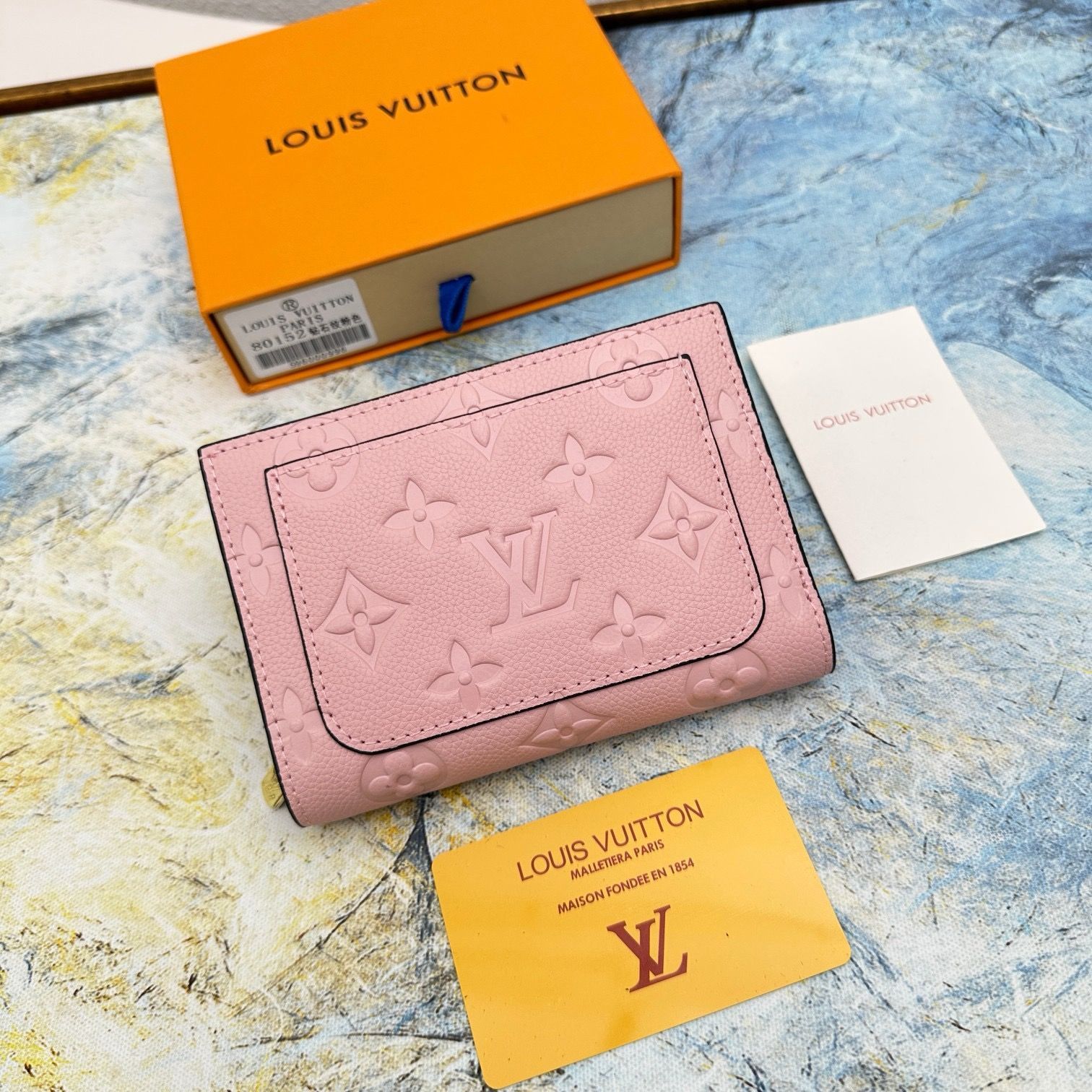 新品ルイヴィトン LOUIS VUITTON 財布 二つ折り ポルトフォイユ クレア モノグラム アンプラント ノワール - メルカリ