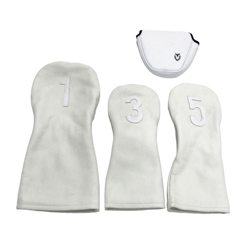 VESSEL ベッセル DR1、FW2、PT1 ヘッドカバー 4点セット ホワイト系  