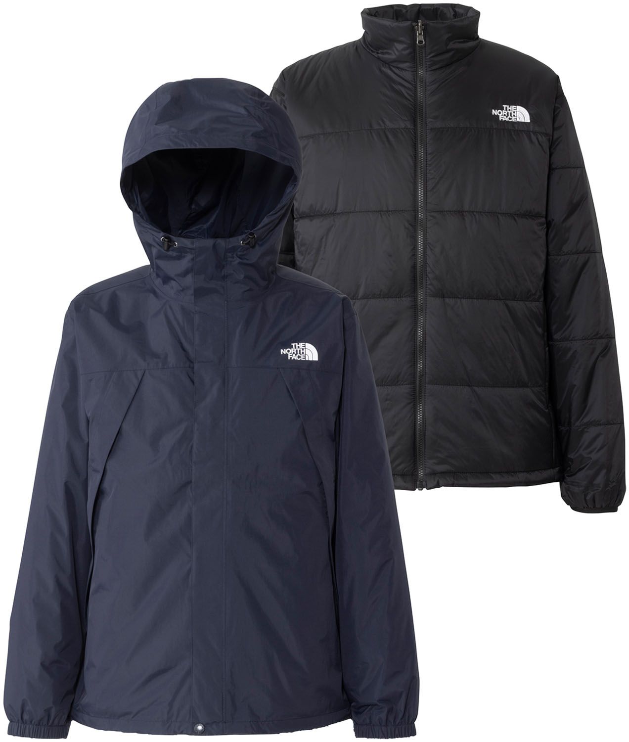 ザ ノース フェイス THE NORTH FACE アウトドア クロノストリクライメイトジャケット メンズ アウター パーカー フーディ 秋冬 春 保温 防水透湿 キャンプ 防寒 タウンユース 普段使い インナー付き 上着 N AK アビエイターネイビー×ブ