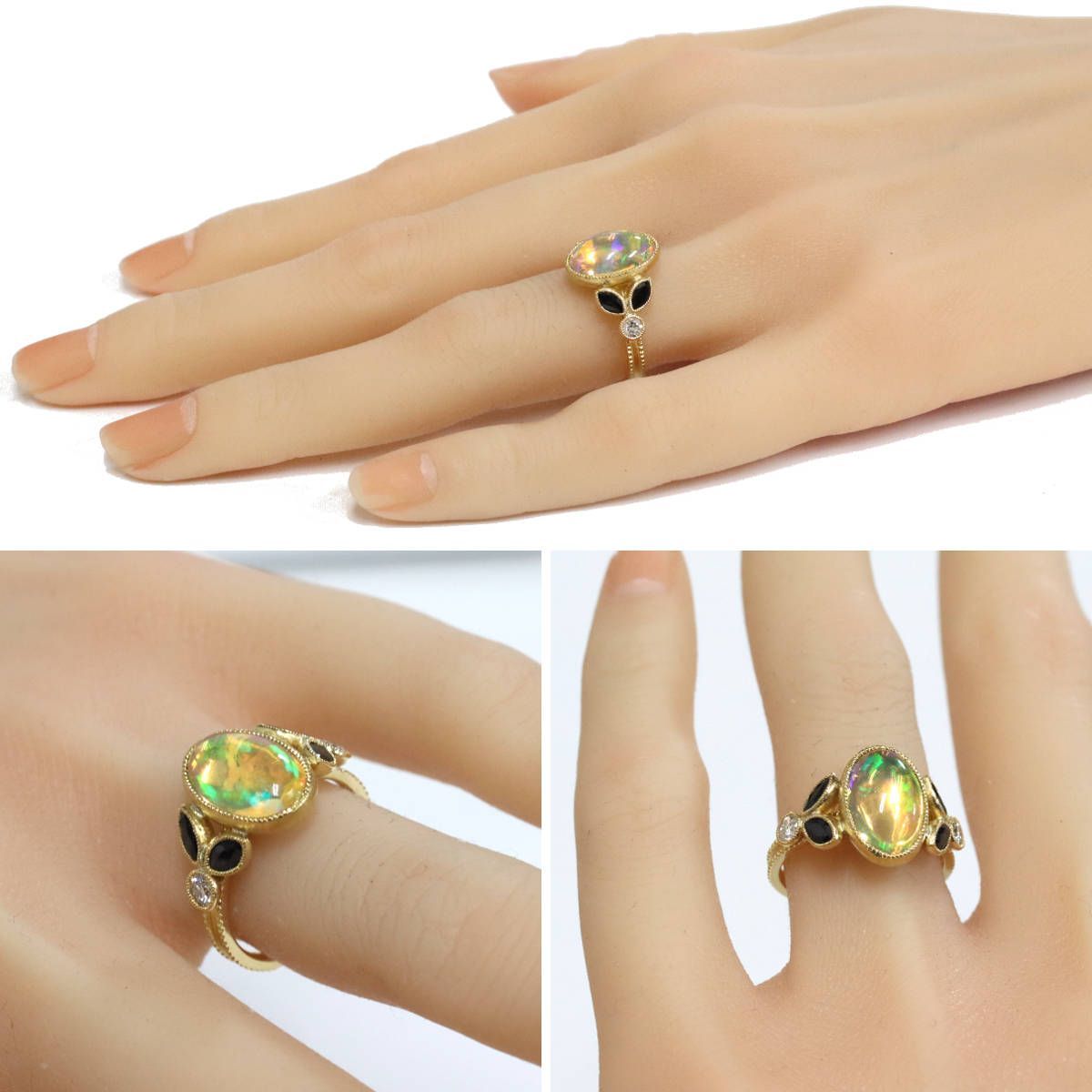 K18ウォーターオパールダイヤモンドリング WO2.85 5.8g #12 - メルカリ 