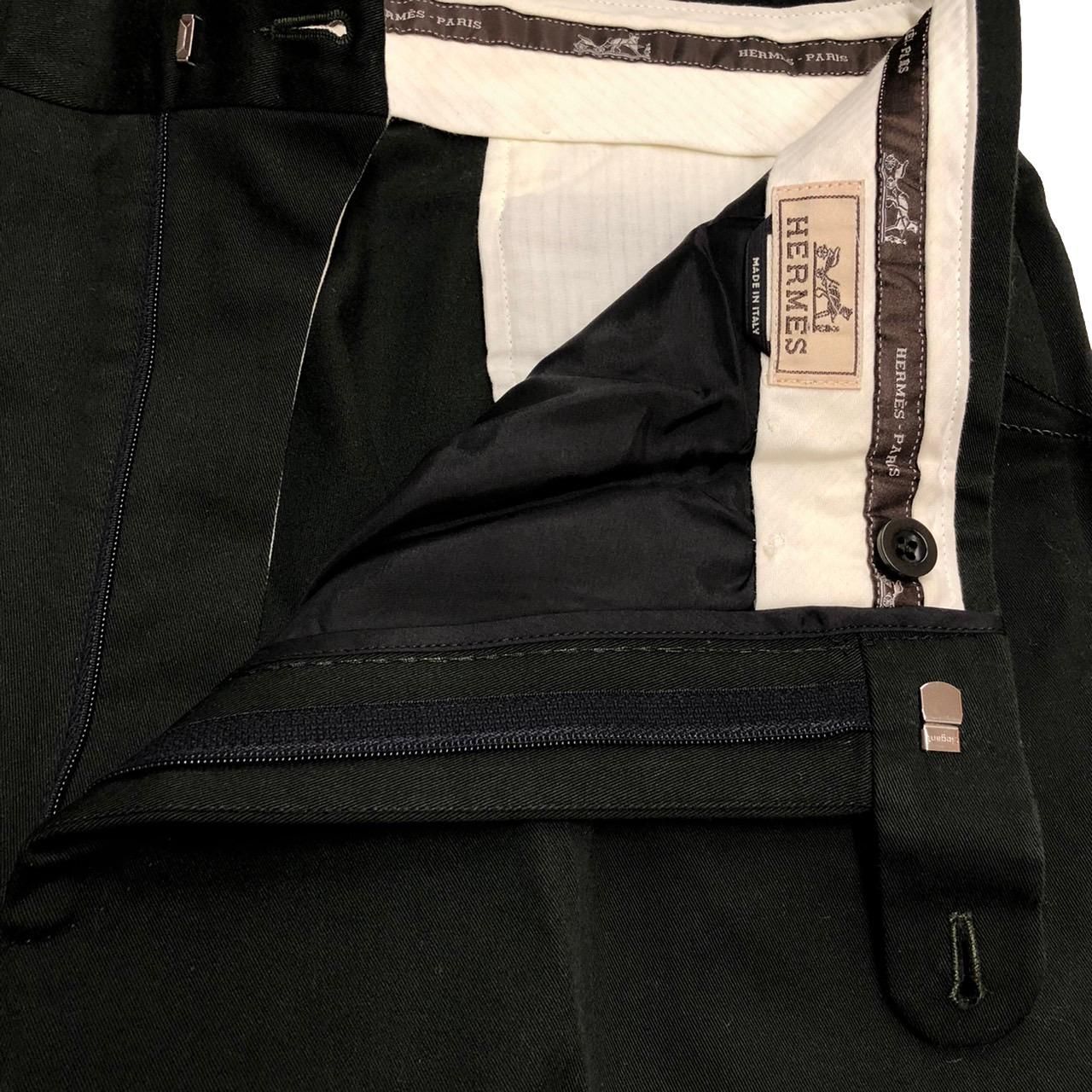HERMES エルメス ストレートパンツ チノパンツ センタープレス 48 