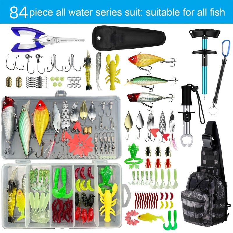 耐久性のある鉄製の84ピース 釣りツールセット