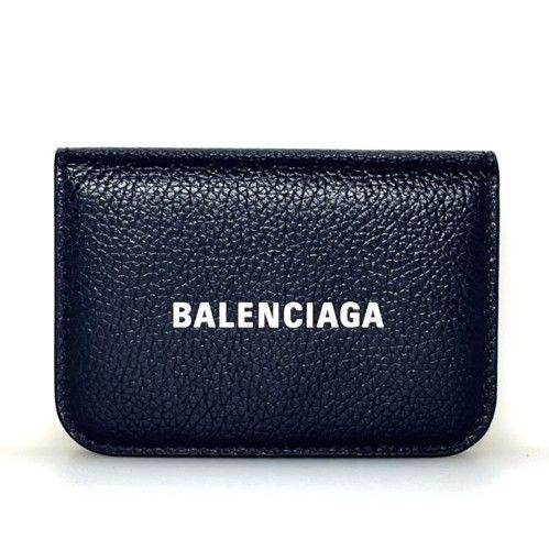 BALENCIAGA バレンシアガ      三つ折り財布　ミニウォレットカラーブラック