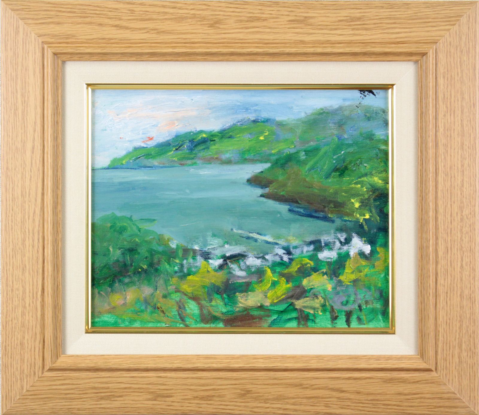 作家不明『真鶴港』油彩画 絵画 作家不明『真鶴港』油彩画 絵画 - メルカリ