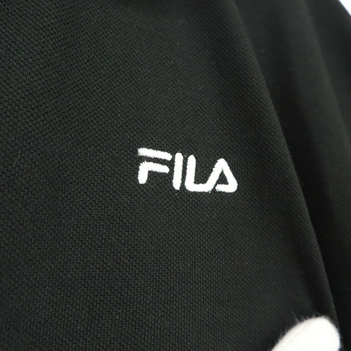 FILA ◆ タグ付き新品未着用 ワンピース M 未使用 FILA フィラ ワンポイント 半袖 ポロ ロングワンピース M