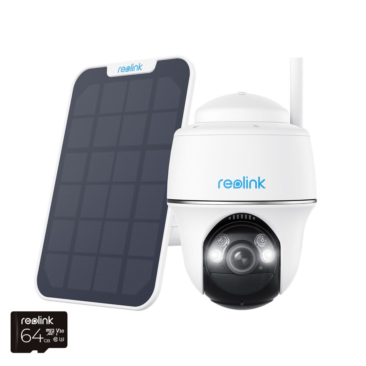 コストコ商品 Reolink レオリンク Argus Series B430 Solar Panel 64GB SD Card ct64753