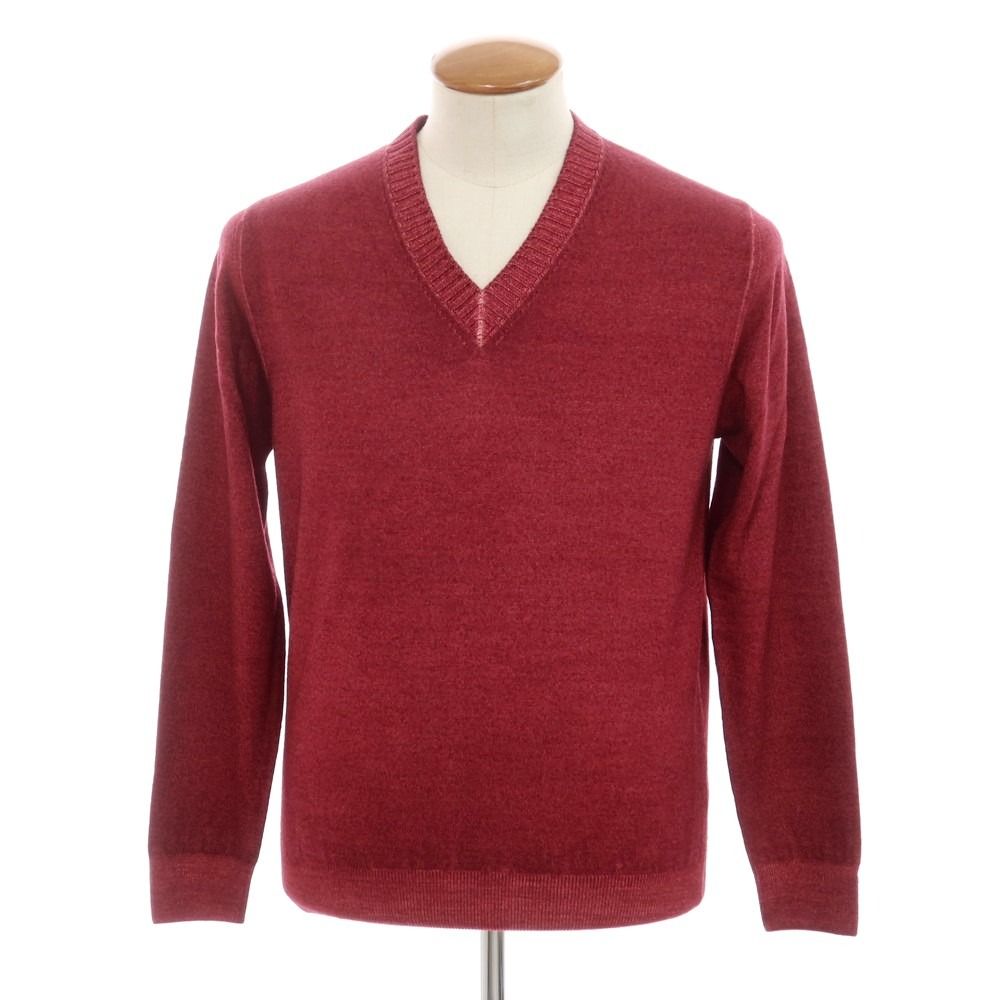 Crucianiクルチアーニ　ウールセーター　ワインレッド CRUCIANI クルチアーニ クルチアーニ レッド セーター イタリア製 27