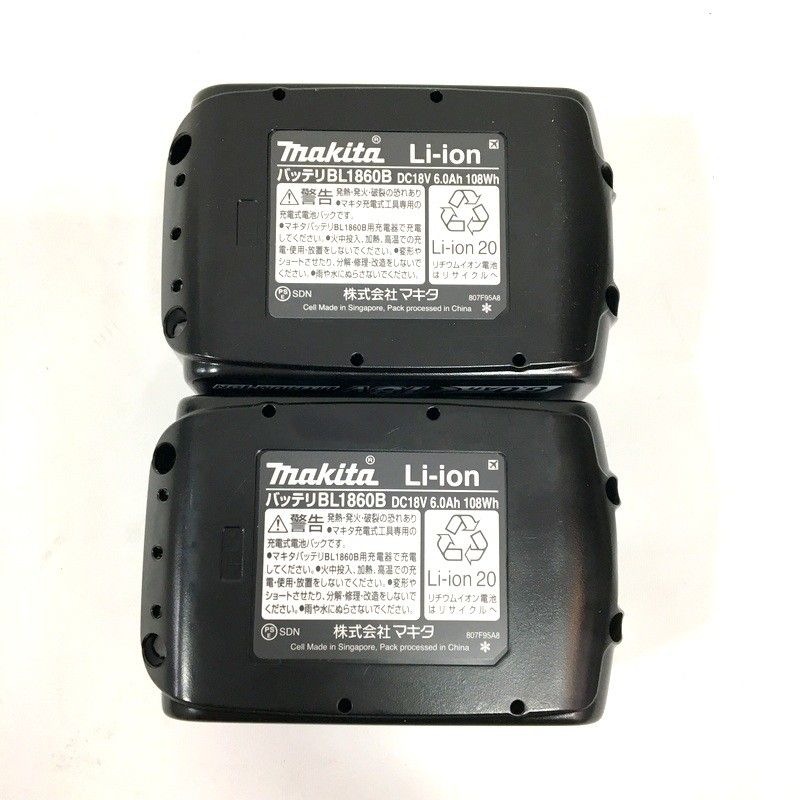 未使用 makita マキタ リチウムイオンバッテリー BL1860B A-60464 18V 