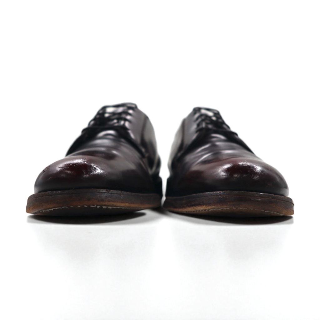 80年代ヴィンテージFLORSHEIMブラックドレスシューズ状態良好 THE FLORSHEIM SHOE 80年代 プレーントゥ ダービー ドレス