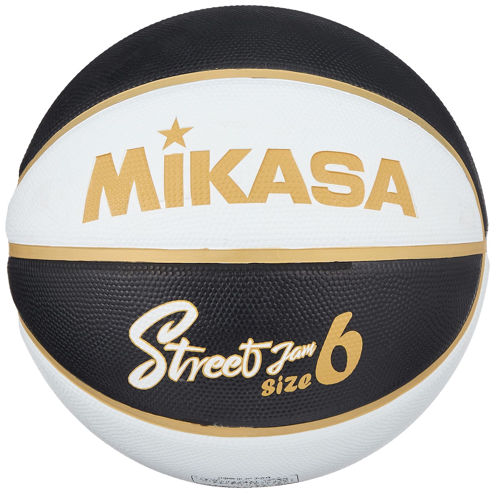 特価セール】ミカサ(MIKASA)バスケットボール6号 ゴム ブラック