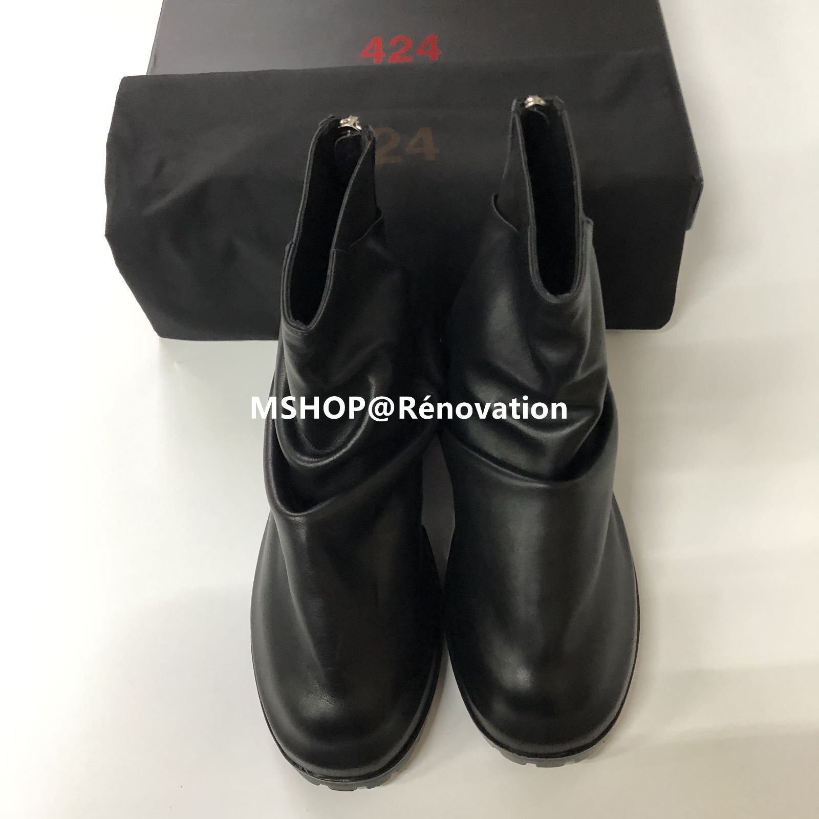 424 ankle zip boots ジップ アンクルブーツ - メルカリ