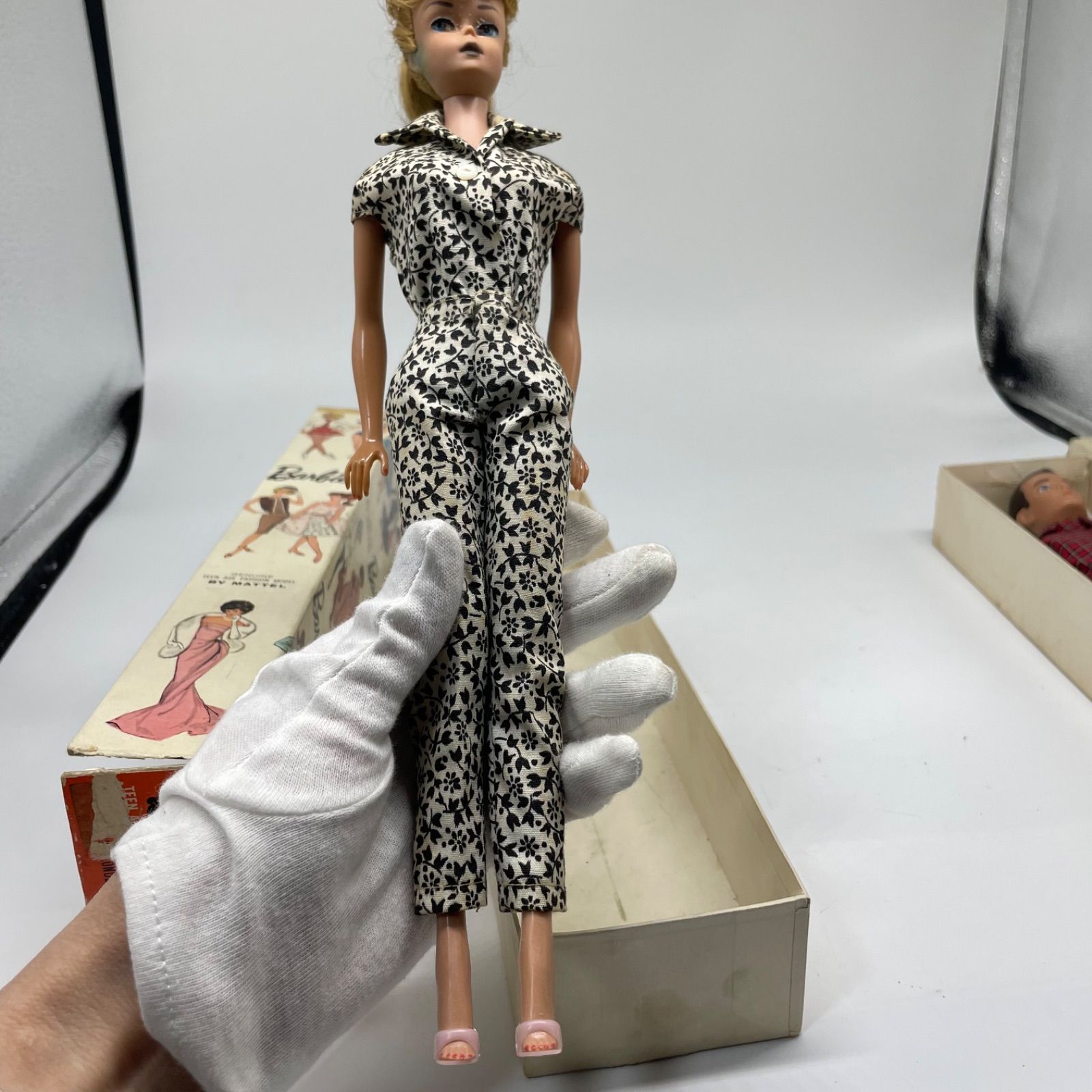 初期バービー人形 箱付き 修理用 Mattel ヴィンテージ #3