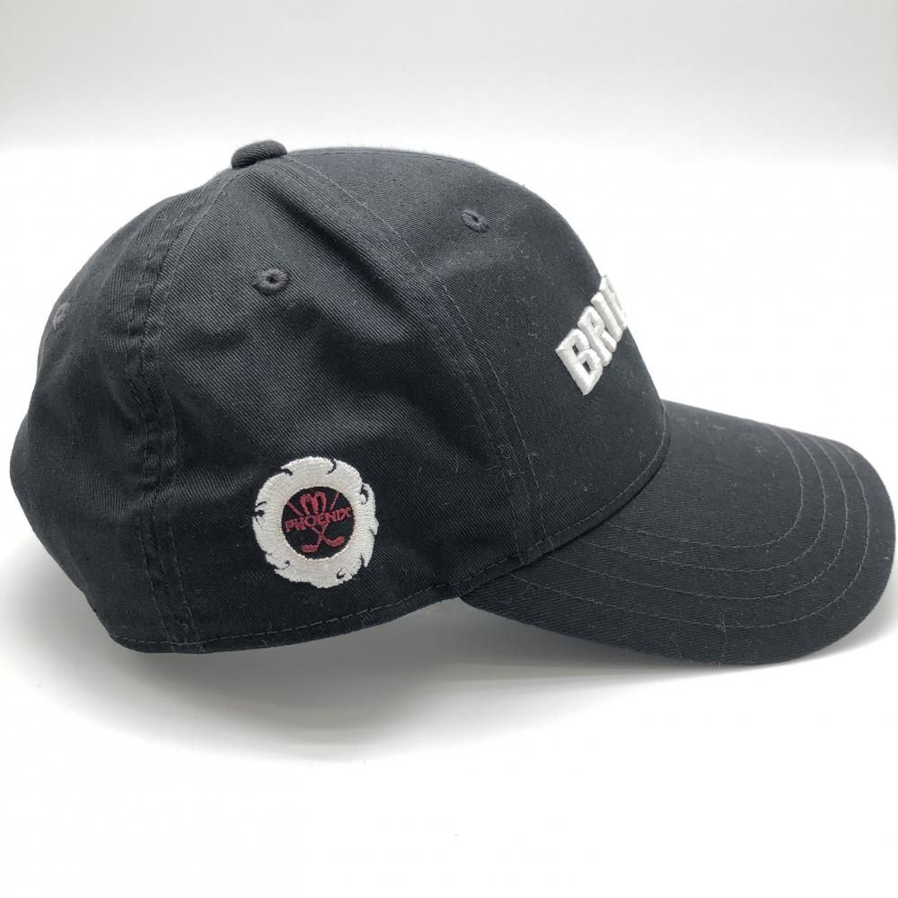 ☆特価☆【超美品】ブリーフィング キャップ 黒×白 立体ロゴ刺しゅう