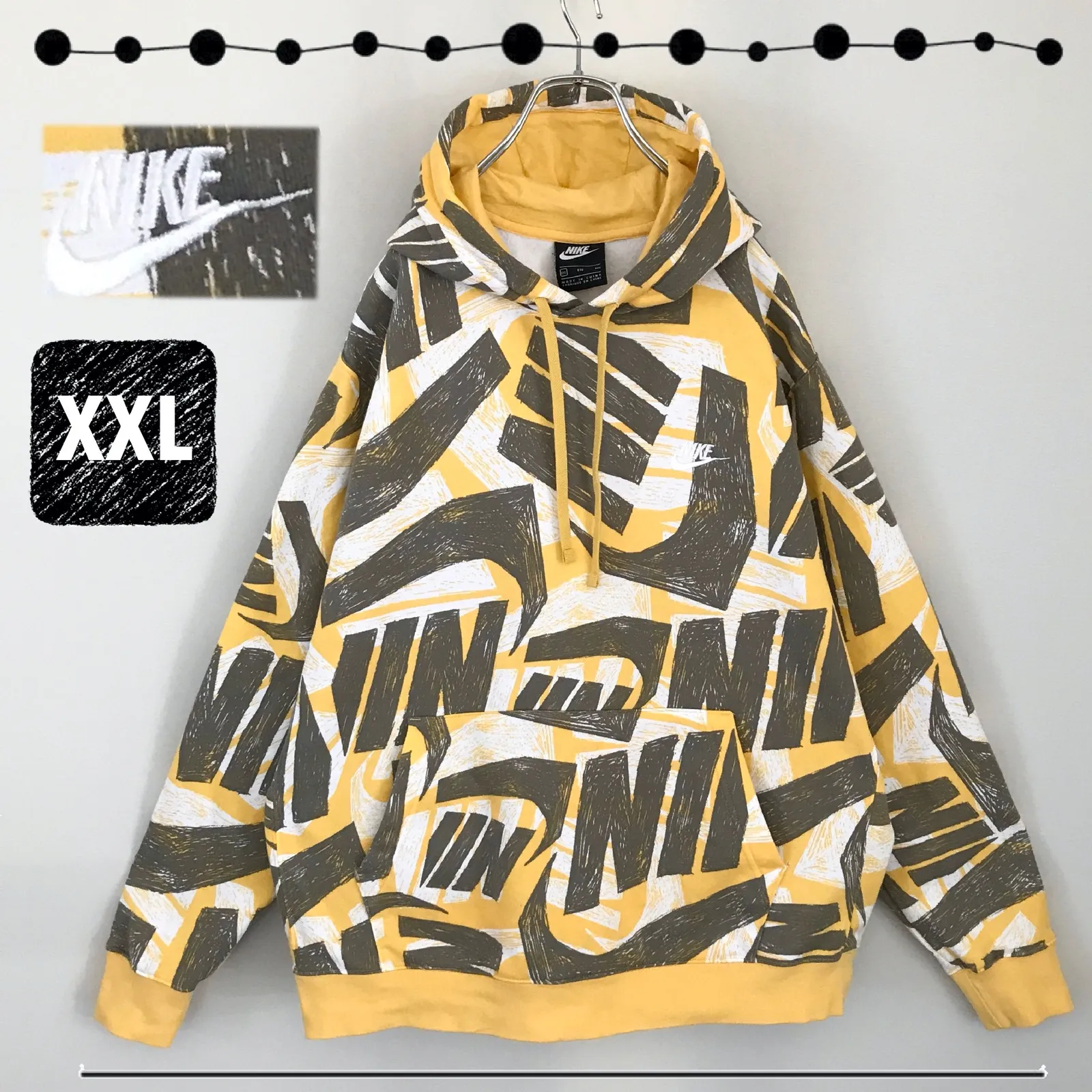 NIKE AS M NSW CLUB HOODIE PO BB AOP☆ナイキ クラブ プルオーバー