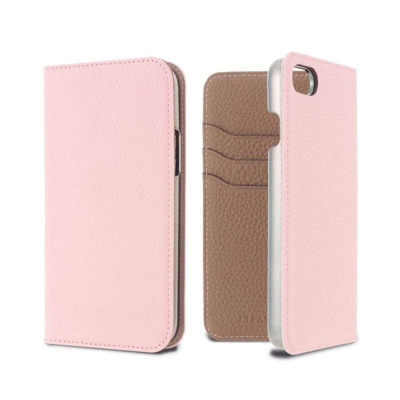 LORNA PASSONI ロルナパッソーニ iphonese3 第3世代 | iphonese2 第2世代 iPhone8 iPhone7 ケース 手帳型 本革 カード収納 全面保護 Germa