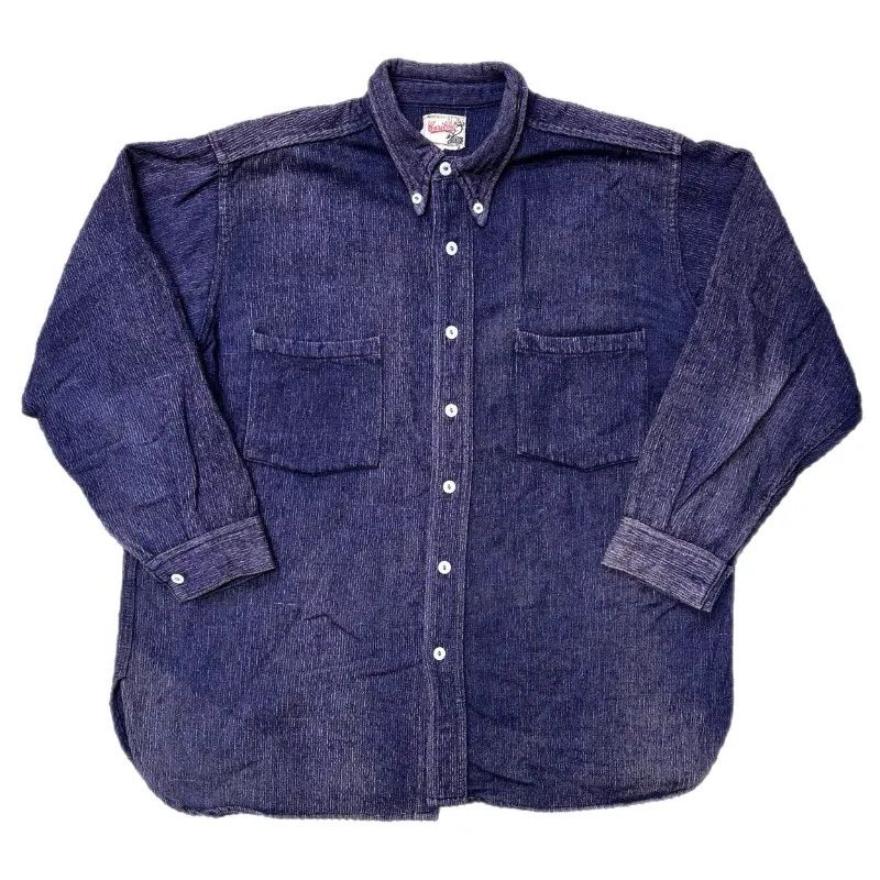 カリブー Caribou ■ 【  30‘s~40‘s Vintage Button Down Wool Work Shirt 】カナダ製 ヴィンテージ ボタン ダウン ウール ワーク シャツ カリブー Caribou □【 Made in Canada Vintage 30's～40's Wool Work