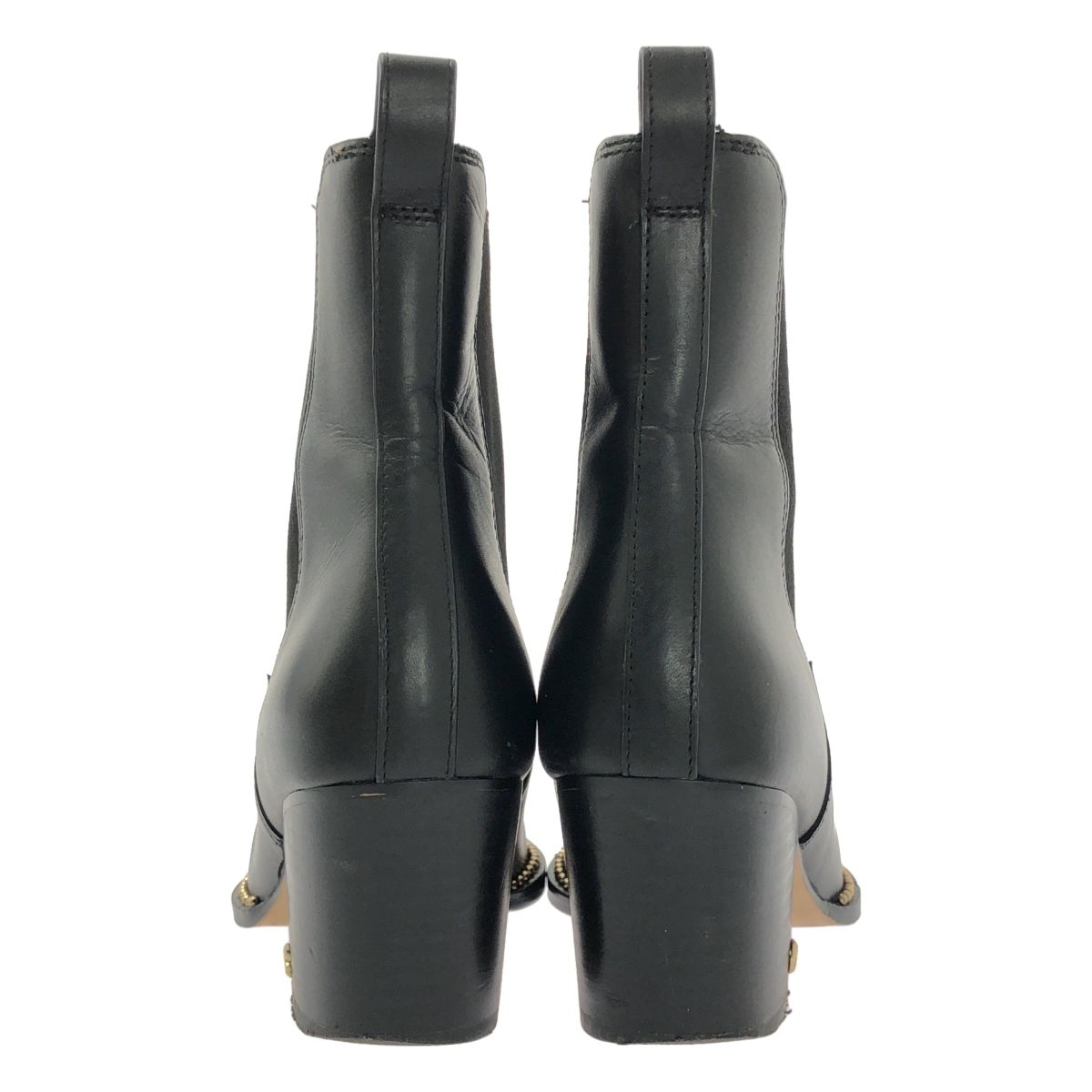 コーチ サイドゴアブーツ ピアス レザー 黒 スタッズ CC786 24.5㌢ 公式】コーチアウトレット | ピアス ブーティ