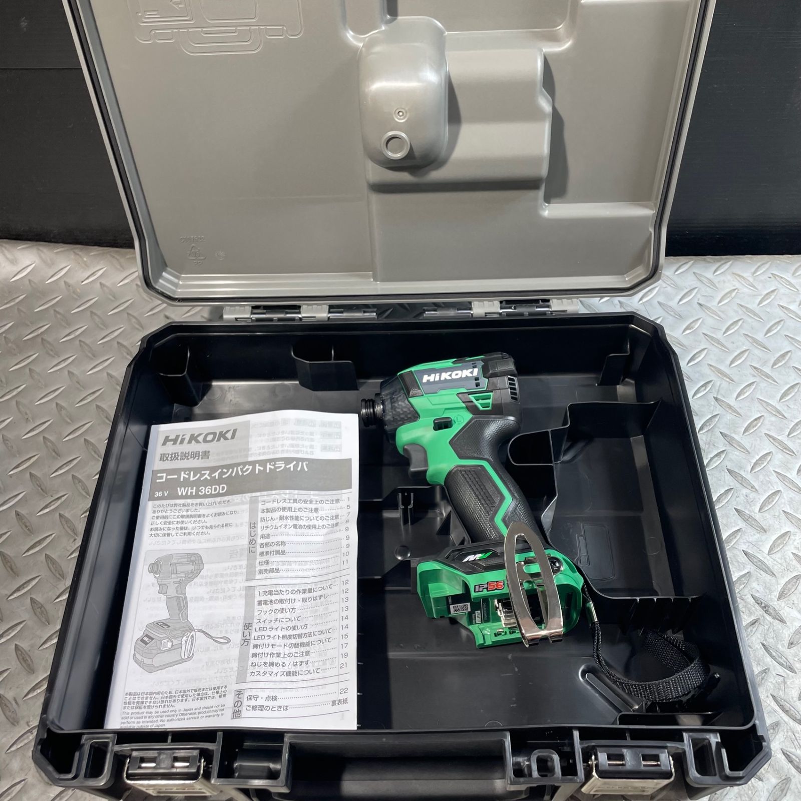 最新！ HiKOKI(ハイコーキ) 36V 充電式 インパクトドライバー WH36DD(NNL) アグレッシブグリーン ケース付き【草加店】