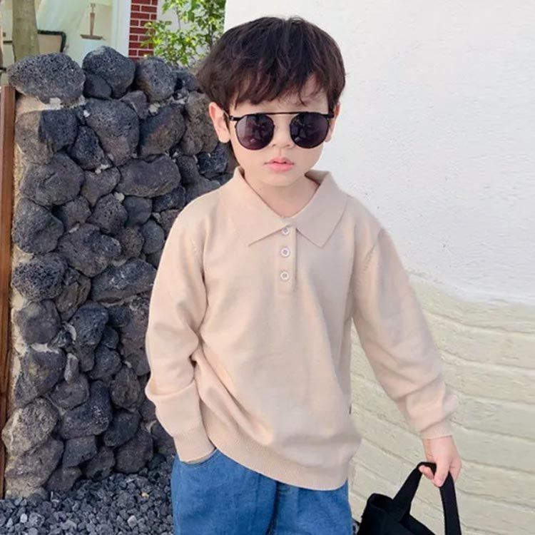 キッズ ポロシャツ 男の子 長袖 白ポロシャツ 厚手 形態安定 子ども 子供 トップス 通園 通学 制服 スクールポロシャツ 小学生 小学校 男女兼用 ジュニア 入学 ボーイズ ガ dongdong 8700