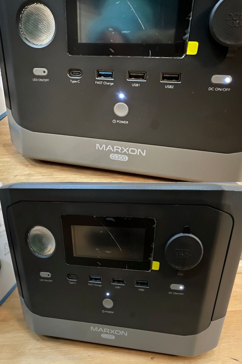 MARXON G300 ポータブル電源 300W（サージ600W）容量320Wh キャンプ