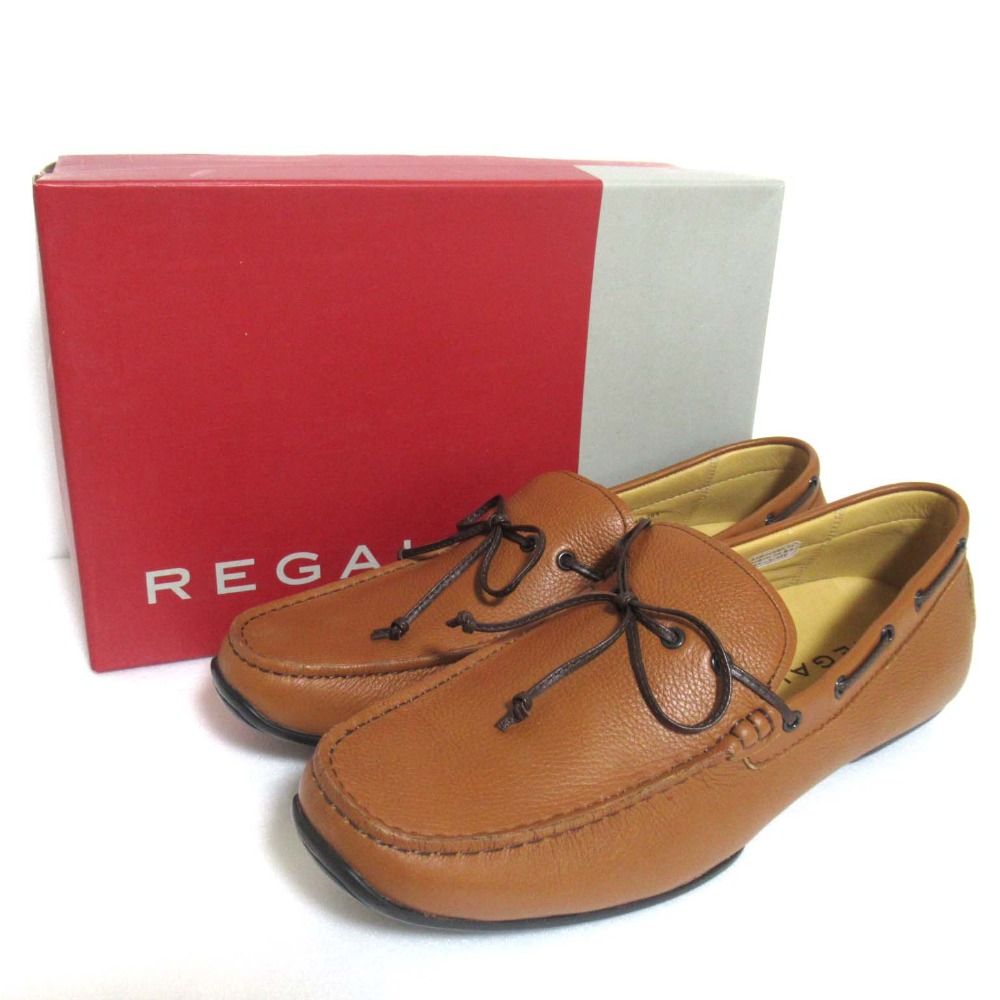 REGAL/リーガル レザー ドライビングシューズ/ローファー 654R/25 /080 未使用 REGAL リーガル レザー ドライビングシューズ デッキシューズ