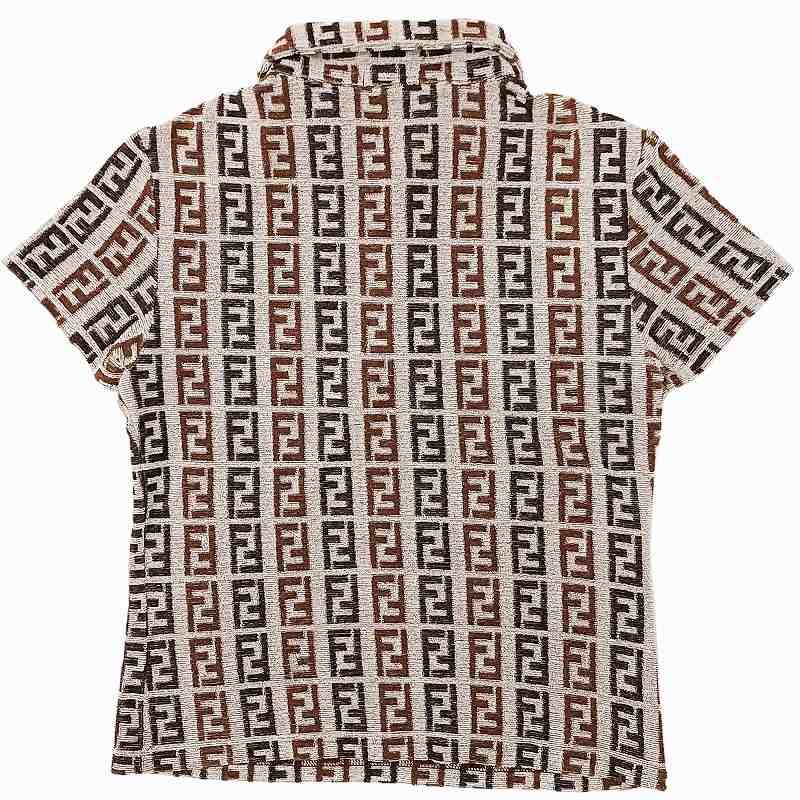 ヴィンテージ】フェンディ FENDI ポロシャツ フェンディ FENDI ズッカ